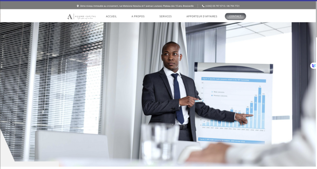 Site web Axiome Capital