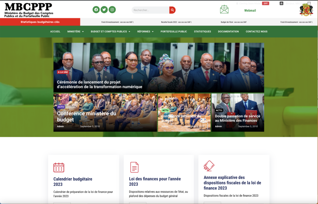 Site web Budget